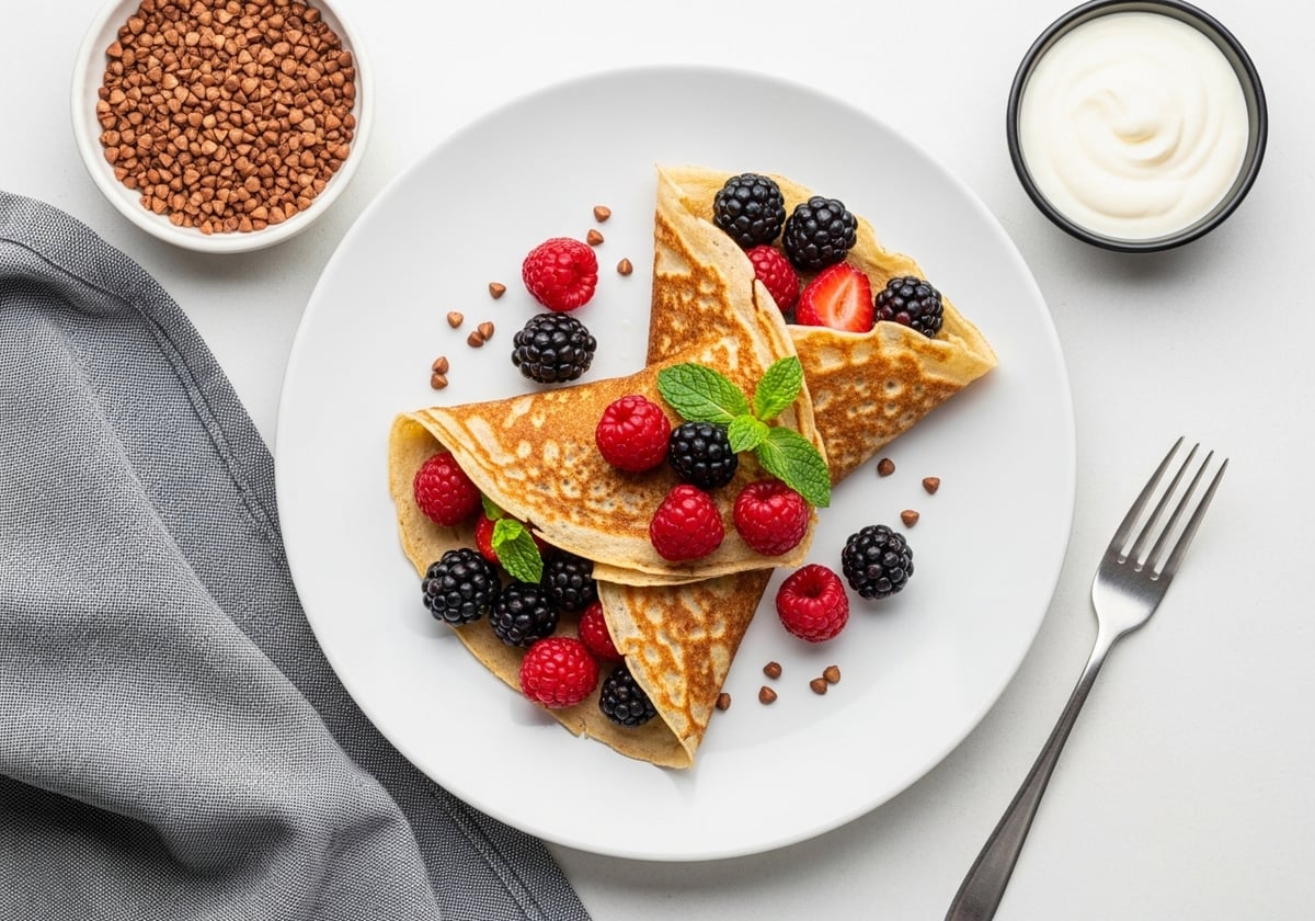 Buckwheat Crepes with Berries - anti-inflammatory recipe