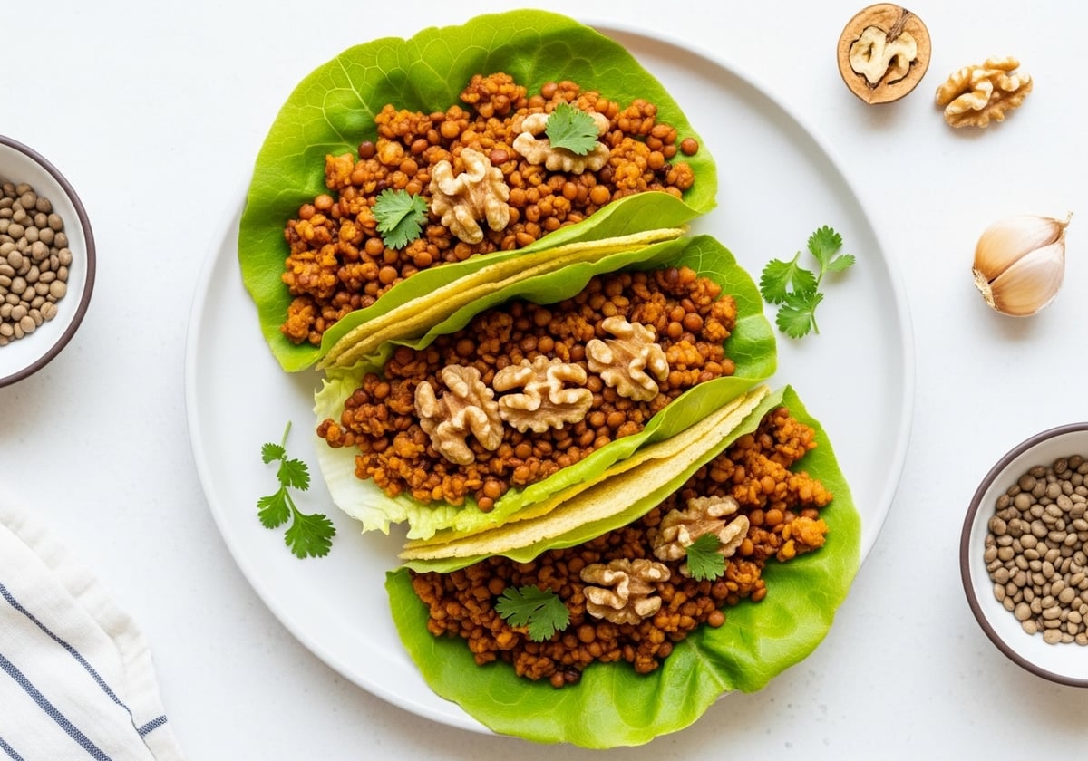 Lentil Walnut Tacos - anti-inflammatory recipe