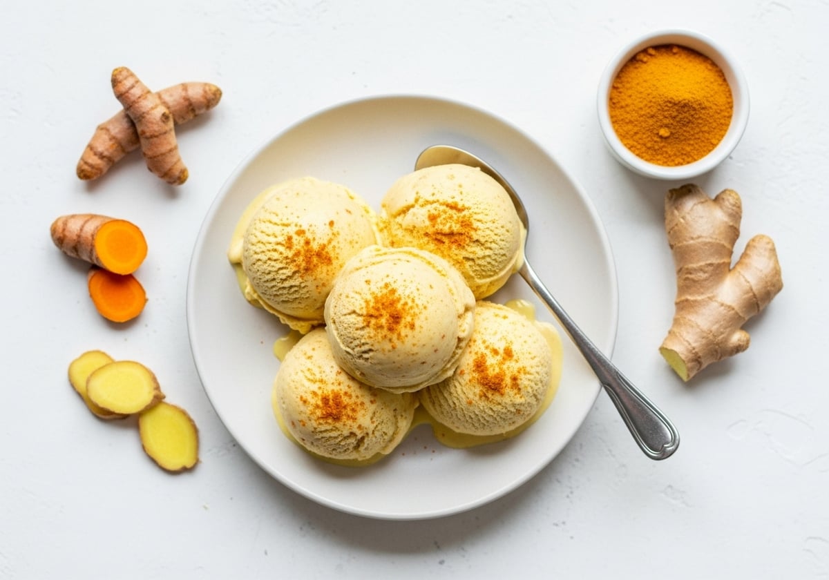 Turmeric Golden Ice Cream - anti-inflammatory recipe