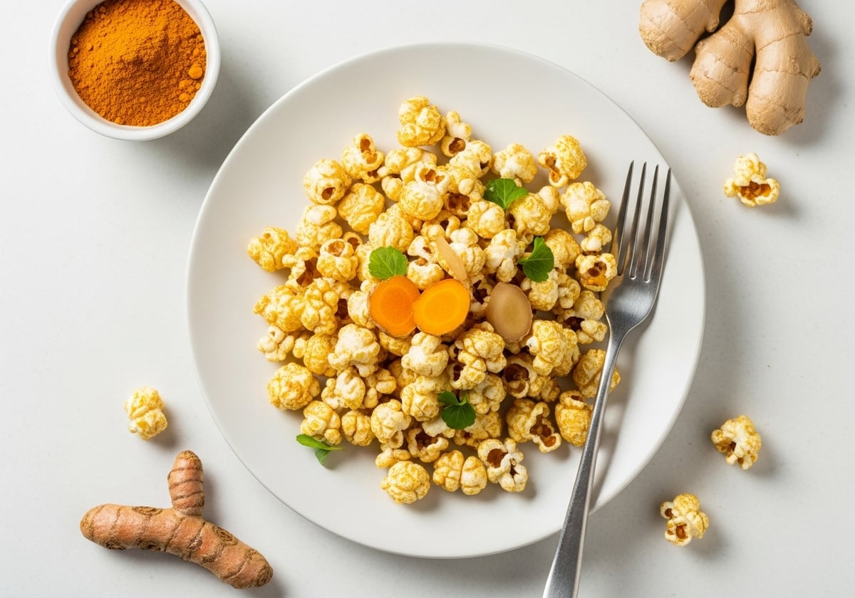 Turmeric Popcorn - anti-inflammatory recipe